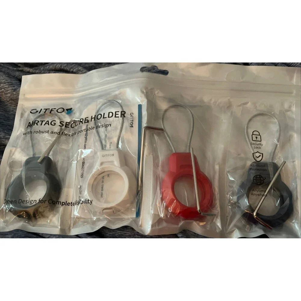 AirTag 4-Pack with Cases and Holders